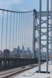 Ben Franklin Bridge in Philadelphia